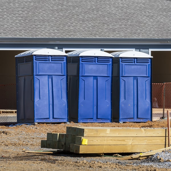 are there any restrictions on what items can be disposed of in the porta potties in Justice